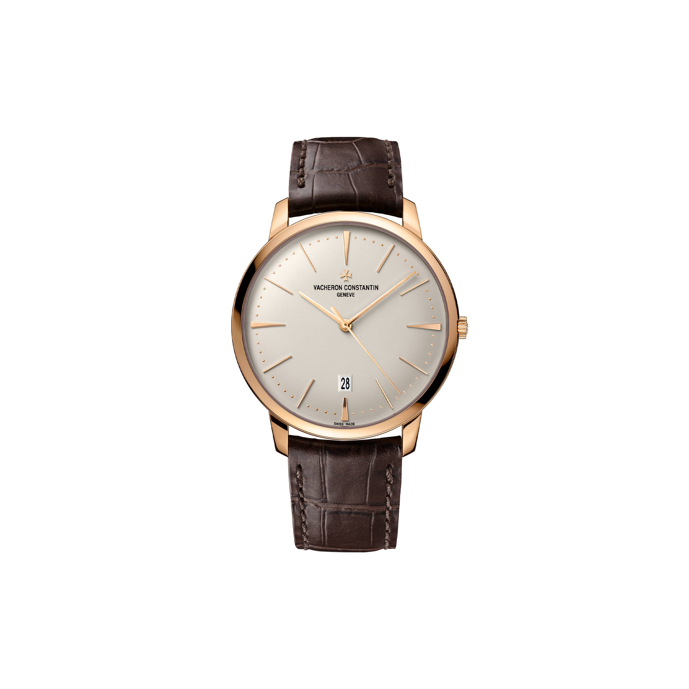 vacheron Co*sta*t*n patrimony self-winding 40 mm pink gold watch 85180/000r-9248